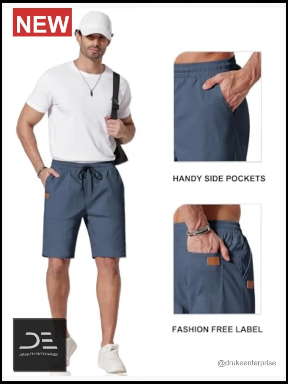 Mens Casual Chino Shorts 9